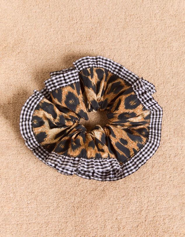Damson Madder - Frill Edge Scrunchie
