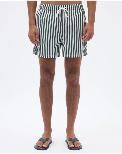 AERE - Stripe Swim Shorts