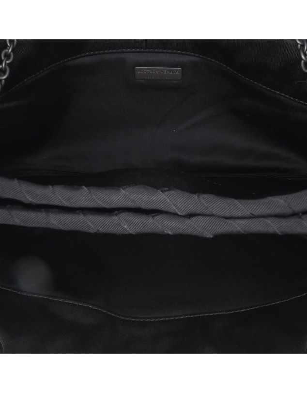 Bottega Veneta - Pre-Loved Grosgrain Intrecciato Duo Shoulder Bag