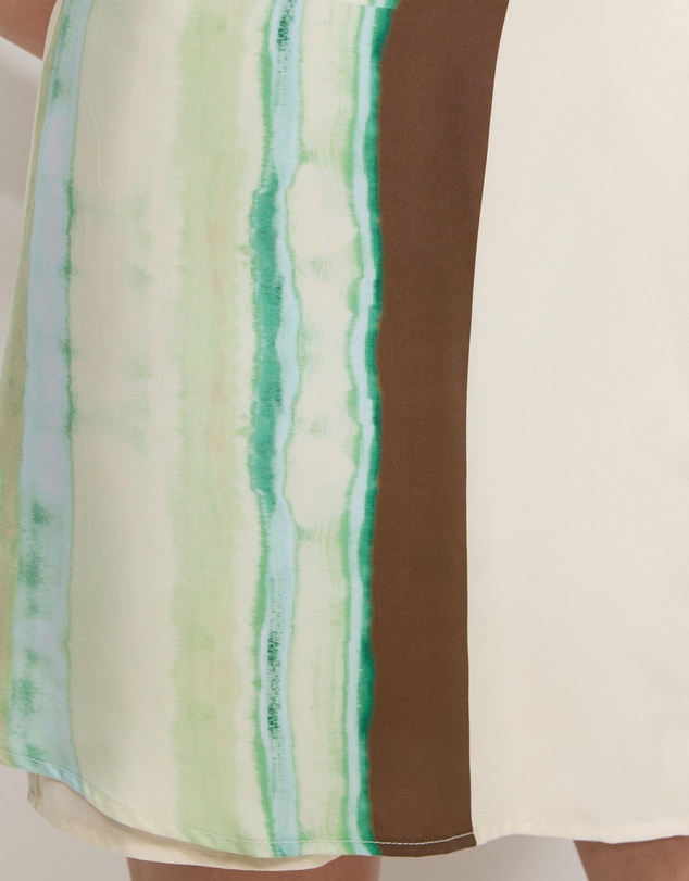 Calli - Stripe Wrap Mini Dress