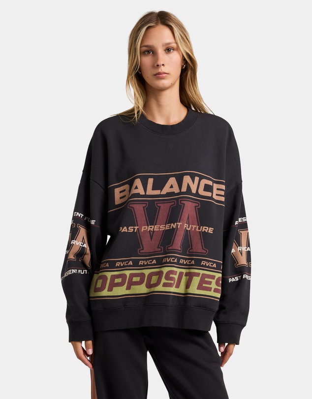RVCA - Womens Puck It Pover Crew Neck