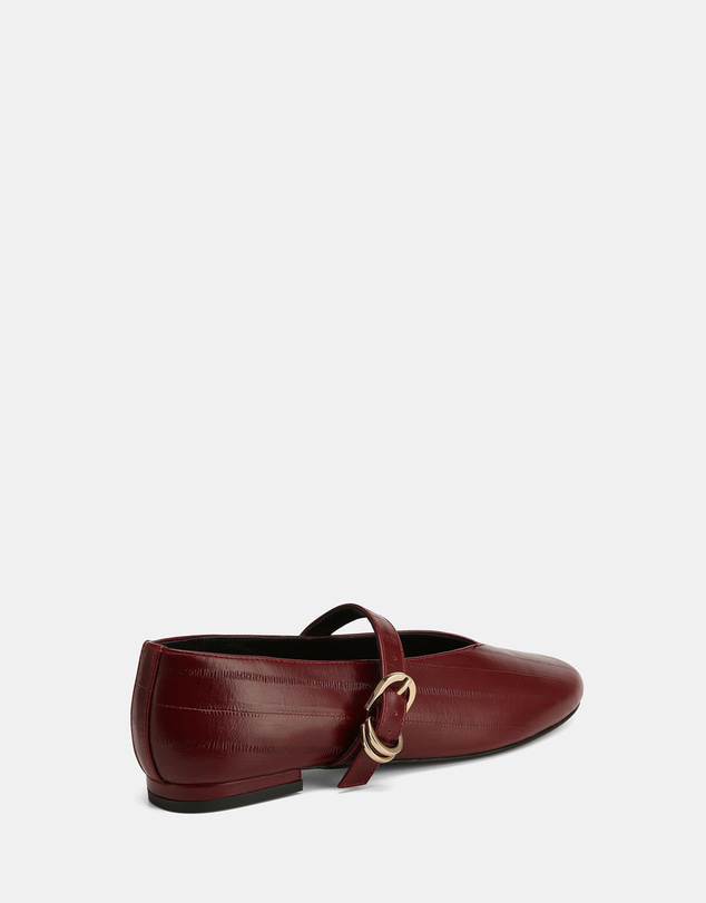 Wittner - Dakota Casual Flats Wine Eel Leather