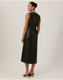 Tussah - Cameron Leather Look Midi Dress