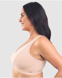 Royce Lingerie - Mia Crossover Organic Cotton Lounge & Sleep Bra