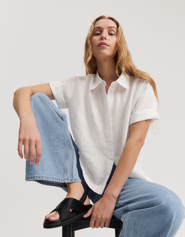 Country Road - Organically Grown Linen Short Sleeve Shirt