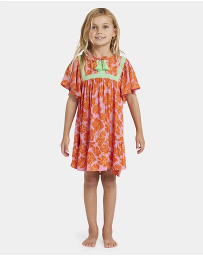Billabong Kids - Girls 0 to 5 Happy Hibiscus Dress