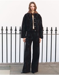 M.N.G - Wide-Leg Devoré Jeans