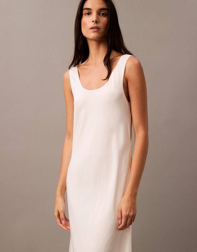Calvin Klein - Satin Midi Slip Dress
