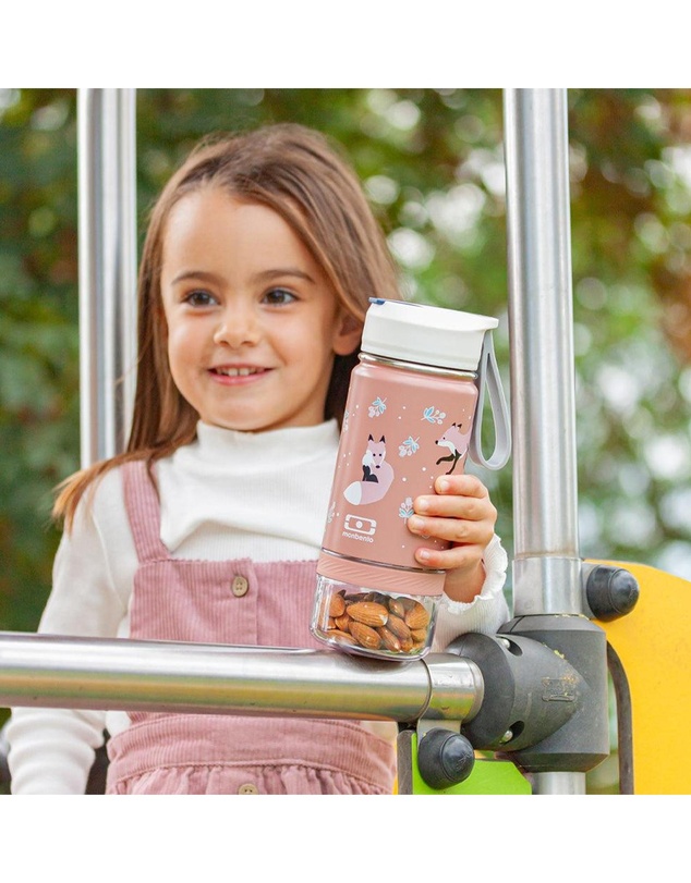 Monbento - Monbento Twisty Kids Water Bottle with Snack Container- Fox
