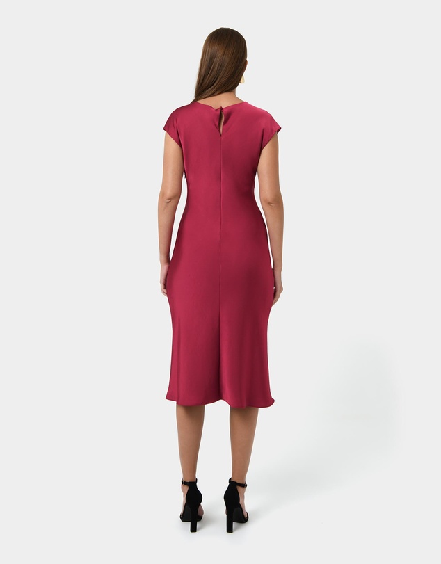 Forcast - Dulce Satin Midi Dress