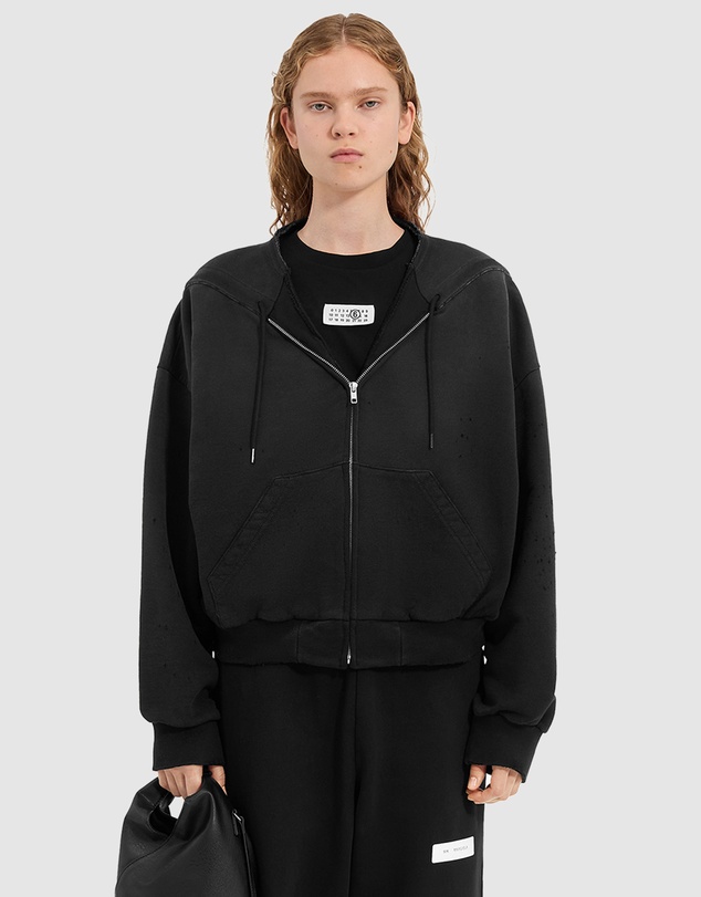 MM6 Maison Margiela - Zip-Up Hooded Sweat Jacket