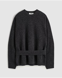 COS - Belt-Detail Merino Wool Jumper