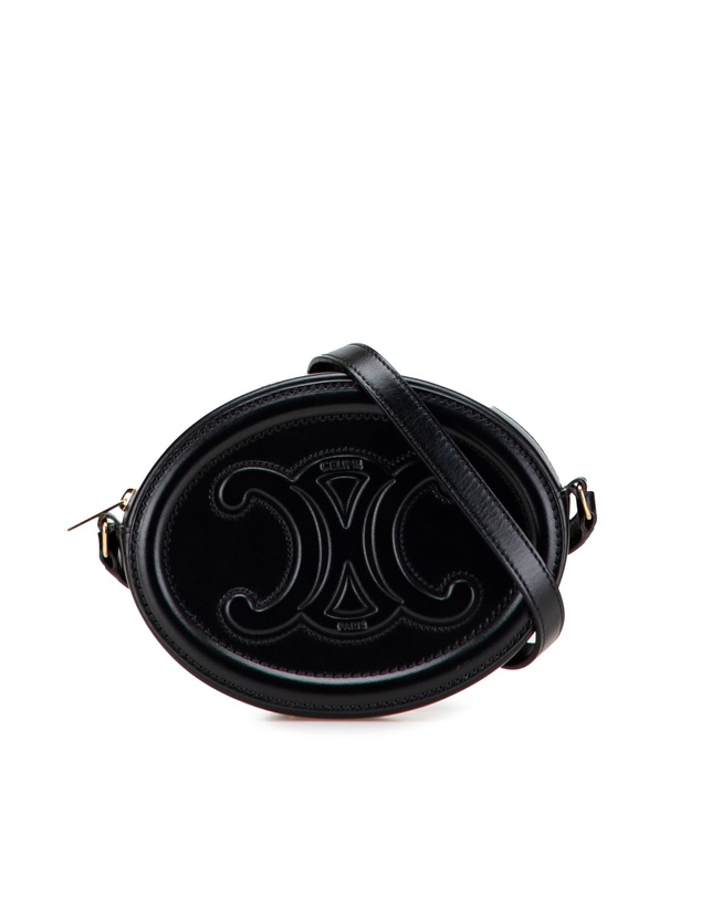Pre-Loved by Azura Reborn - Pre-Loved Small Calfskin Cuir Triomphe Oval Crossbody