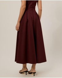 Tussah - V Neck Tuck Dress