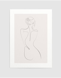 Olive et Oriel - Line Figure I Art Print