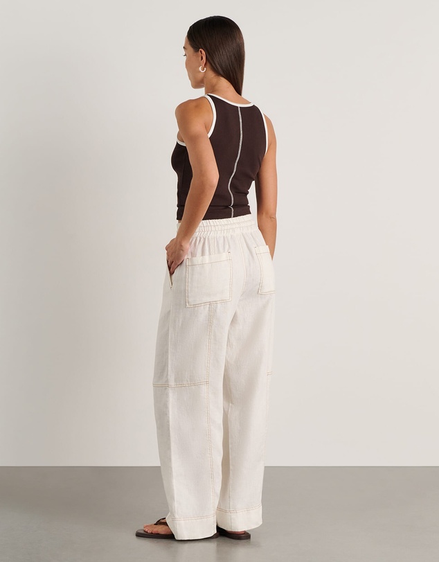 Jag - Sabine Linen Relaxed Leg Pant