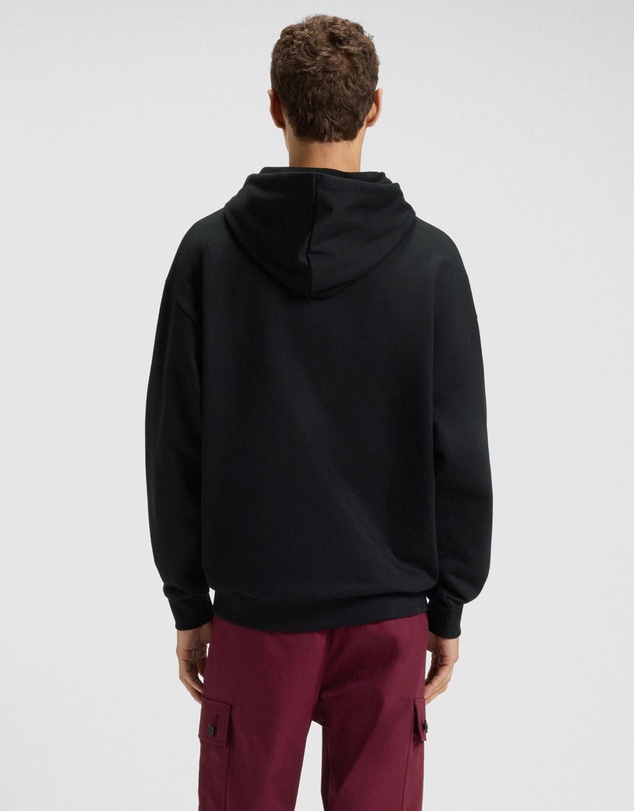 HUGO - Oversized-Fit Hoodie in Cotton Terry With Reflective Logo
