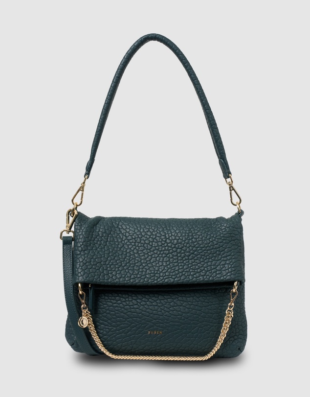 SABEN - Daria Shoulder Bag Hunter Green Bubble