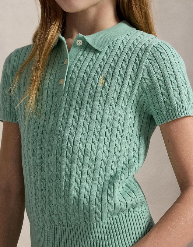 Polo Ralph Lauren - Mini-Cable Cotton Polo Sweater - Teens