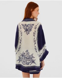 Farm Rio - Coast Scarf Off-White Shirt