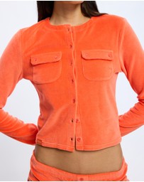 Jaded London - Velour Cardigan