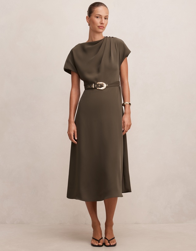 Forever New - Kylee Button Neck Dress