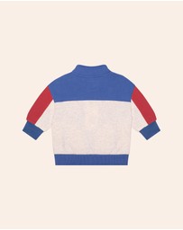 Huxbaby - Colour Block 1/4 Zip Sweat - ICONIC EXCLUSIVE - Babies-Kids