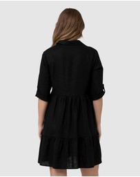 Ripe Maternity - Adel Linen Button Through Dress