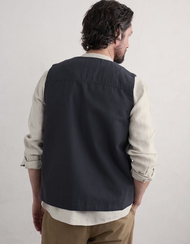 Seasalt - Seasalt Cornwall Navy Metern Waistcoat