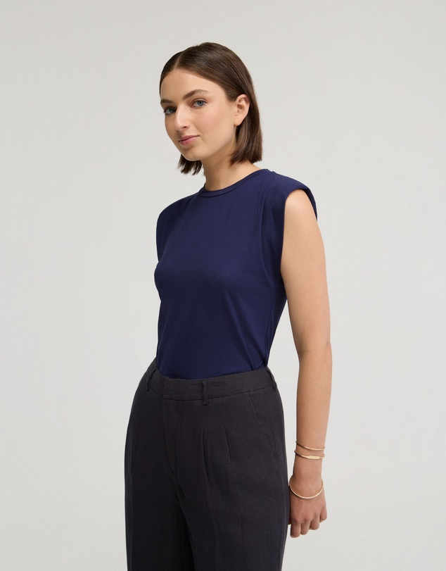 Oxford - Sabrina Crop Jersey Top