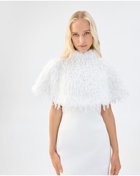 Unreal Fur - White Wedding Capelet