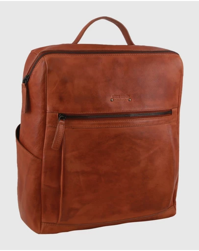Pierre Cardin - Italian Leather Laptop Backpack