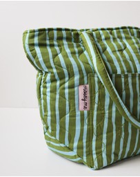 Mosey Me - Strokes Quilted Bag - Guacamole