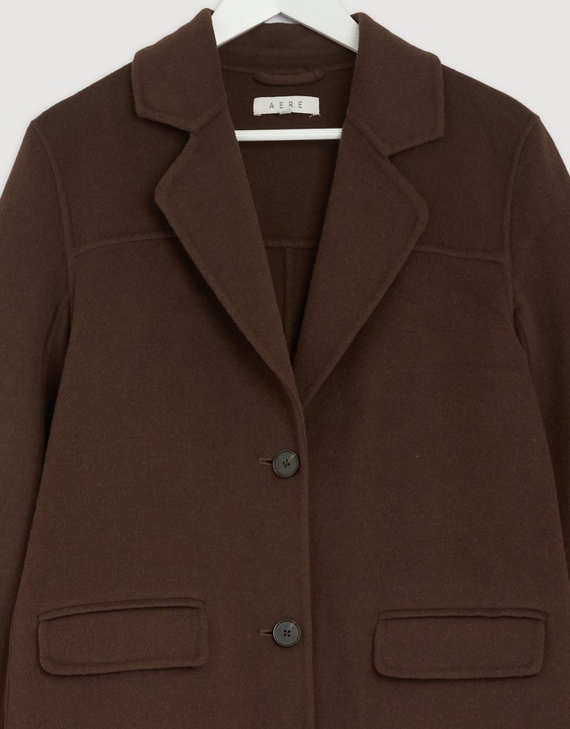 Revibe - Repaired AERE Orla Double Faced Wool Coat - AU 6