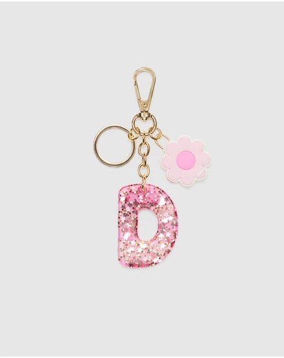 Seed Heritage - Pink Stripe Initial Keyring