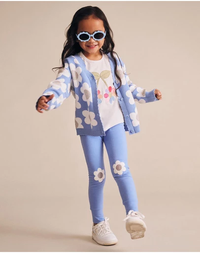 Huxbaby - Flower Power Puff Sleeve T-Shirt - Kids