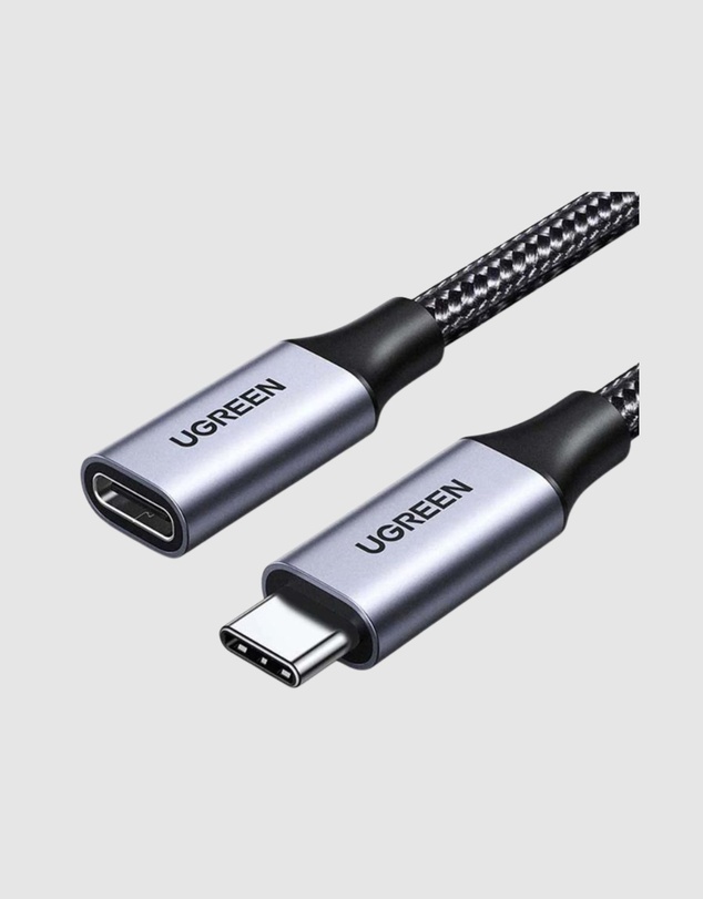 Ugreen - UGREEN USB-C 3.1 Extension Cable 1m Dark Gray Durable Nylon Braided for Data Transfer Charging