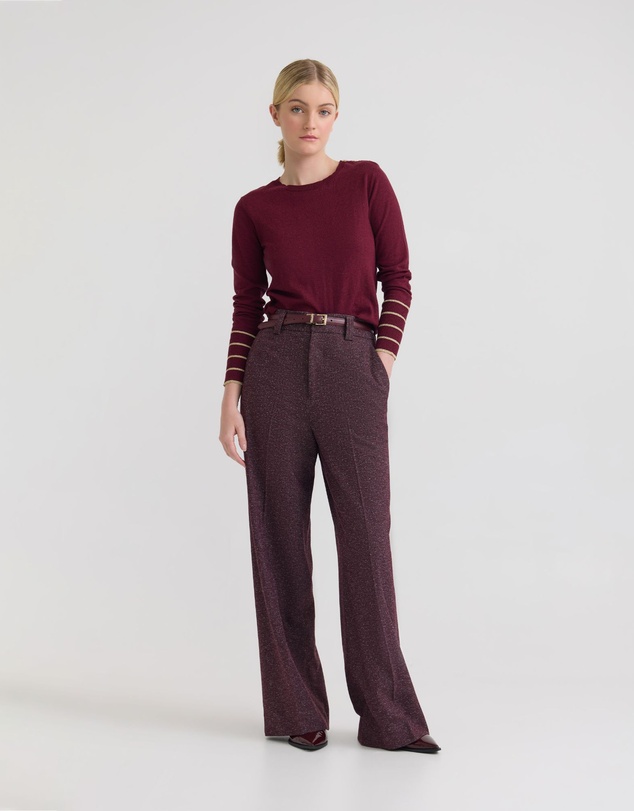Oxford - Raven Metallic Stripe Knit