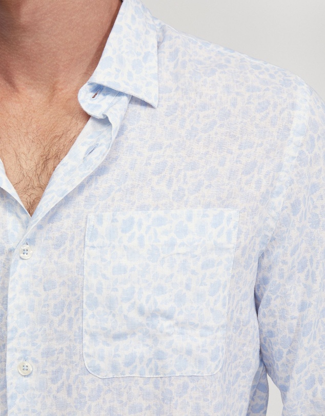 Oxford - Holloway Linen Blend Printed Shirt