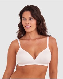 Bras N Things - Inner Essence Contour Plunge Wirefree Bra - Ivory