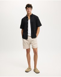 Cotton On - Relaxed Linen Short Sleeve Shirt
