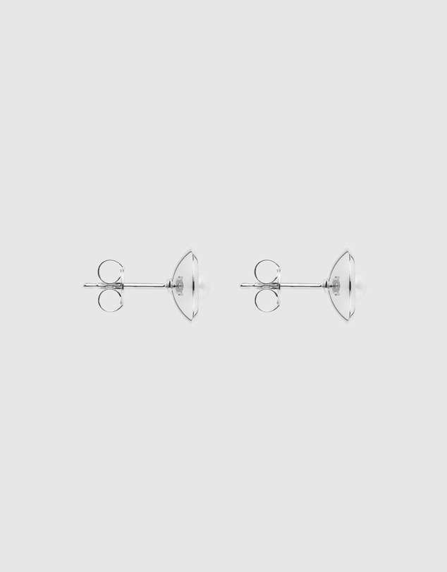Najo - Capri Silver and Pearl Earrings