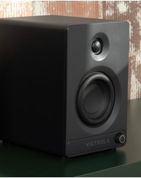 Victrola - Victrola Tempo Bookshelf Speakers - Black