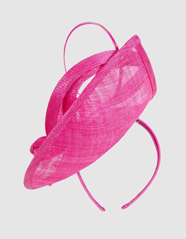 Max Alexander - Tall Fuchsia Racing Fascinator