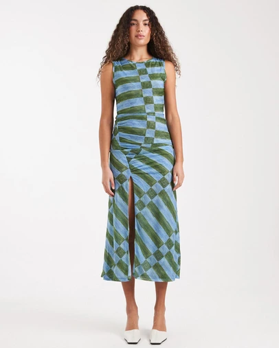TOPSHOP - Malin Mesh Maxi Dress Jrs