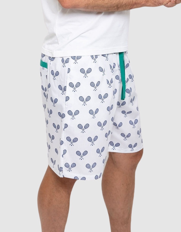 Sant And Abel - Men's Tennis Navy Sleep Shorts