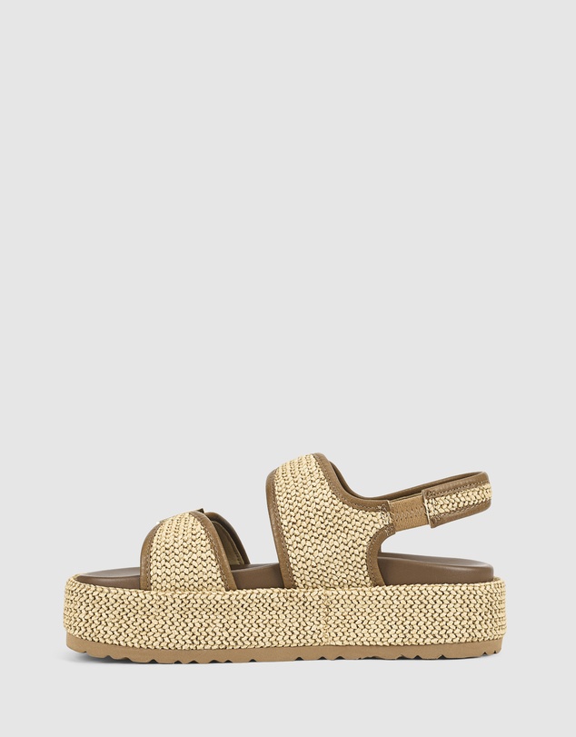 Siren - Apricot Flatform Sandals