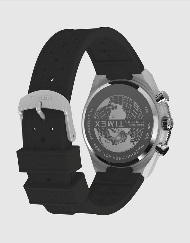 TIMEX - Q Timex Continental Chronograph 40mm Synthetic Rubber Strap Watch
