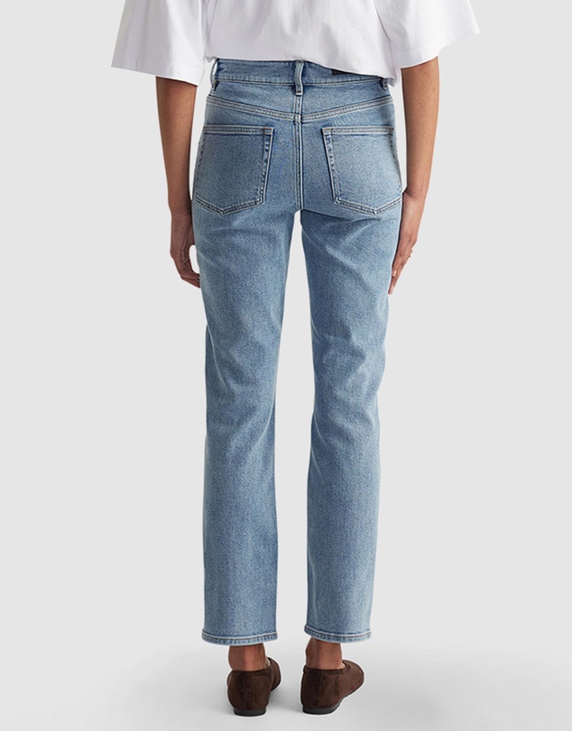Decjuba - Becky Hemmed Straight Leg Jeans