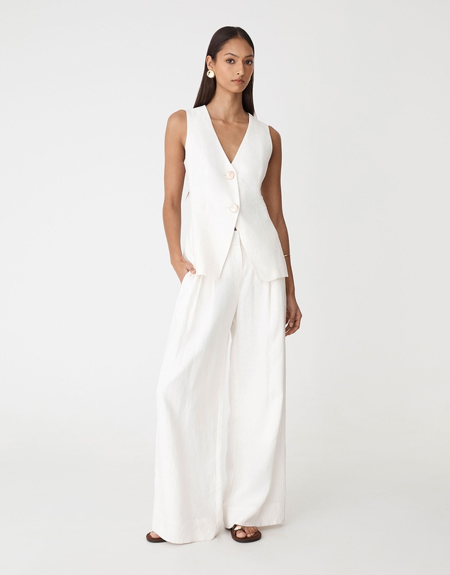 Forcast - Ami Wide Leg Linen Pants